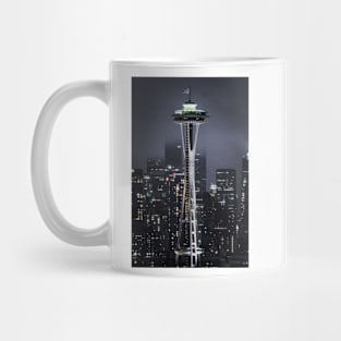 Seattle Space Needle at Night Mug